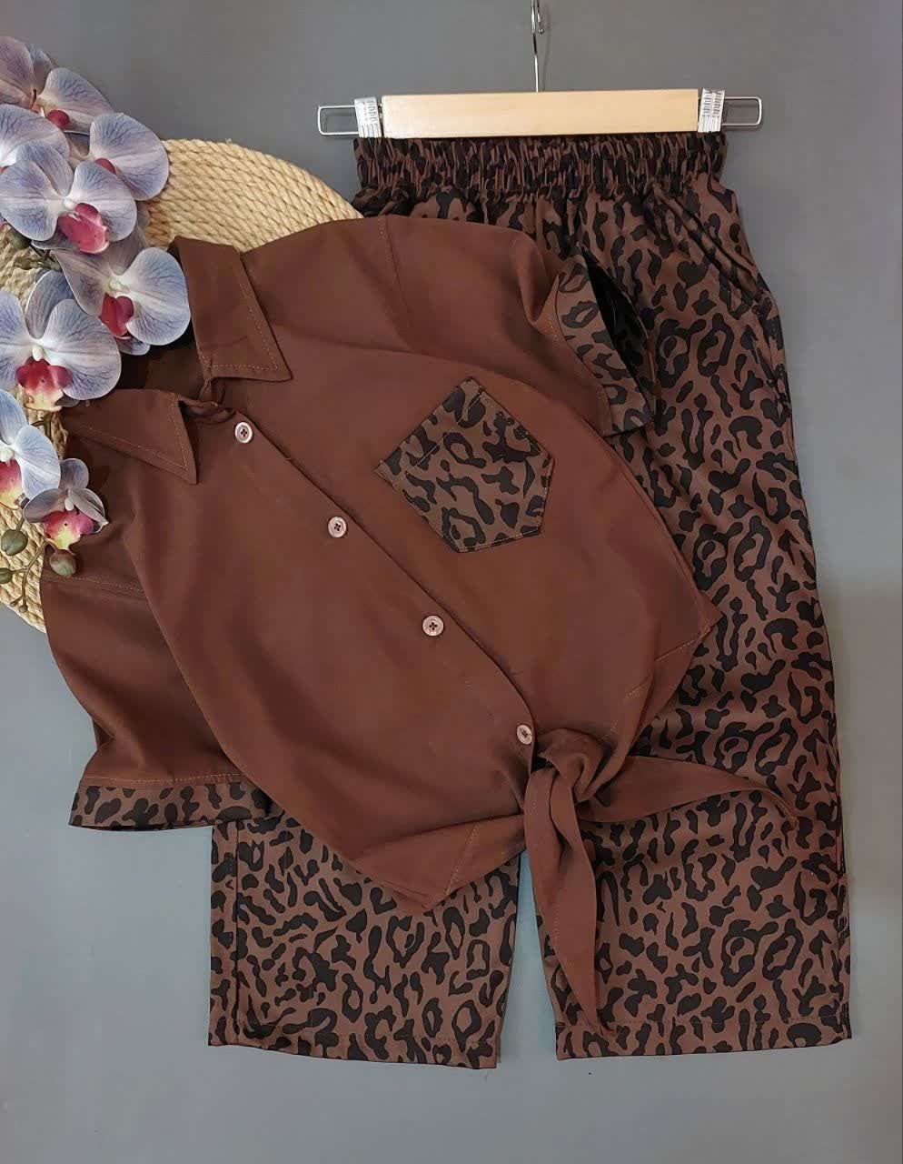 شومیز شلوار گره ای