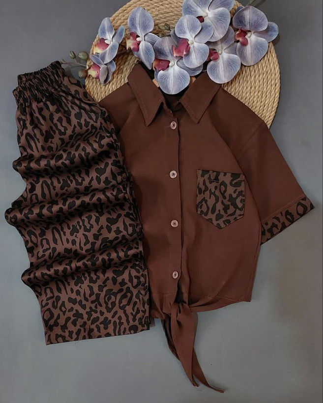 شومیز شلوار گره ای